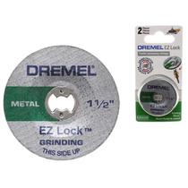Kit C/2 Discos Ezlock Óxido Alumínio 1 1/2 Dremel Ez541gr 2615E541AC