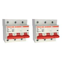Kit C/2 - Disjuntor Steck ''Din'' Tripolar 100A. C Kit C/2 - Disjuntor Steck ''Din'' Tripolar 100A. C