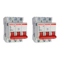 Kit C/2 - Disjuntor Steck ''Din'' Tripolar 63A. C Kit C/2 - Disjuntor Steck ''Din'' Tripolar 63A. C