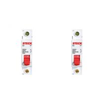 Kit C/2 - Disjuntor Steck Din Unipolar 16A Sd61 3Ka Kit C/2 - Disjuntor Steck Din Unipolar 16A Sd61 3Ka