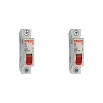 Kit C/2 - Disjuntor Steck ''Din'' Unipolar 25A. C Kit C/2 - Disjuntor Steck ''Din'' Unipolar 25A. C