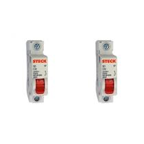 Kit C/2 - Disjuntor Steck Din Unipolar 32A Sd61 C Sdd61C32 Kit C/2 - Disjuntor Steck Din Unipolar 32A Sd61 C Sdd61C32