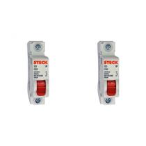 Kit C/2 - Disjuntor Steck ''Din'' Unipolar 63A. C Kit C/2 - Disjuntor Steck ''Din'' Unipolar 63A. C