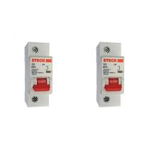 Kit C/2 - Disjuntor Steck ''Din'' Unipolar 80A. C Kit C/2 - Disjuntor Steck ''Din'' Unipolar 80A. C