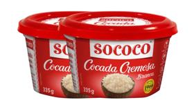 Kit c/ 2 Doce Cocada Cremosa Sococo 335g Kit c/ 2 Doce Cocada Cremosa Sococo 335g