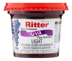Kit c/ 2 Doce Cremoso Schmier Uva Light Ritter Pote 380g