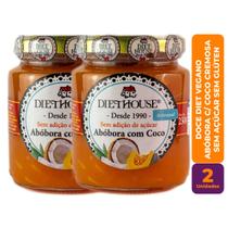 Kit c/ 2 Doce Diet Vegano de Abóbora com Coco Cremosa Sem Açúcar - Diet House