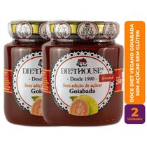 Kit c/ 2 Doce Diet Vegano de Goiabada Sem Açúcar - Diet House Kit c/ 2 Doce Diet Vegano de Goiabada Sem Açúcar - Diet House