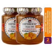 Kit c/ 2 Doce Diet Vegano de Laranja Kinkan Cremosa Sem Açúcar - Diet House Kit c/ 2 Doce Diet Vegano de Laranja Kinkan Cremosa Sem Açúcar - Diet House