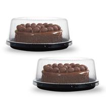 Kit C/2 Embalagem Descartável Delivery Para Bolo Tortas 22X9 Kit C/2 Embalagem Descartável Delivery Para Bolo Tortas 22X9