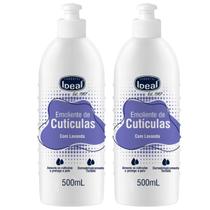 Kit C/2 Emoliente De Cutícula Ideal Lavanda 500ml