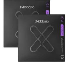 Kit C/2 Encordoamento Para Violão Cordas Aço Daddario 011 Xt-