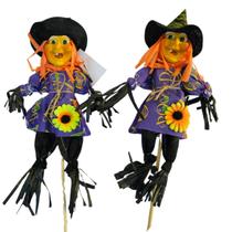 kit c/2 enfeite bruxa espantalho Halloween decoração 60cm kit c/2 enfeite bruxa espantalho Halloween decoração 60cm