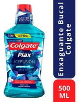 Kit c/ 2 Enxaguante bucal Plax Ice Fusion Cold Mint 500Ml