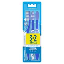 Kit c/ 2 Escova Dental Media Oral-B 1-2-3 Leve 3 Pague 2