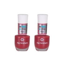 Kit c/2 Esmaltes Ana Hickmann Vermelho Be Free Perla Hipoalergênico