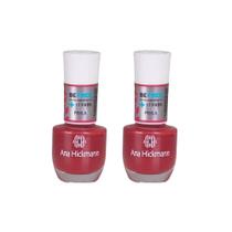 Kit c/2 Esmaltes Ana Hickmann Vermelho Be Free Perla Hipoalergênico