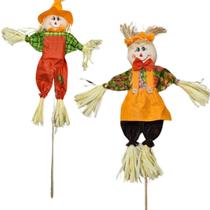kit c/2 Espantalhos grande casal festa junina no palito 75cm kit c/2 Espantalhos grande casal festa junina no palito 75cm