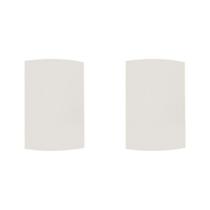 Kit C/2 - Espelho Placa Peesa Alfa P1500 4X2 Cega Branco