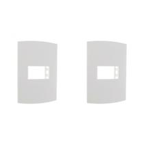 Kit C/2 - Espelho Placa Peesa Alfa P1502 4X2 1Modulo Branco Kit C/2 - Espelho Placa Peesa Alfa P1502 4X2 1Modulo Branco