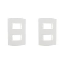 Kit C/2 - Espelho Placa Peesa Alfa P1504 4X2 2Modulo Dist... Kit C/2 - Espelho Placa Peesa Alfa P1504 4X2 2Modulo Dist...