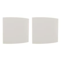 Kit C/2 - Espelho Placa Peesa Alfa P1530 4X4 Cega Branco