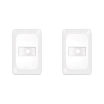 Kit C/2 - Espelho Placa Pial Pop C/Suporte 4X2 1Furo Lgp20F