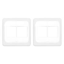 Kit C/2 - Espelho Placa Pial Pop C/Suporte 4X4 4Int Lgp44...