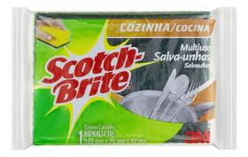 Kit c/ 2 Esponja Multiuso Cozinha Salva-Unhas Scotch-Brite