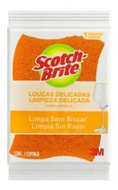 Kit c/ 2 Esponja Scotch-Brite Cozinha Nao Risca laranja