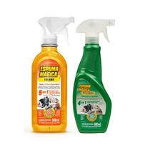 Kit C/ 2 Espuma Mágica Tira Odor + Limpeza Poderosa Proauto