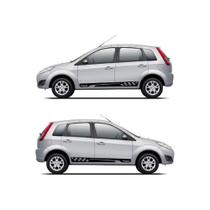 Kit C/ 2 Faixas Laterais Adesivo Compatível Ford Fiesta