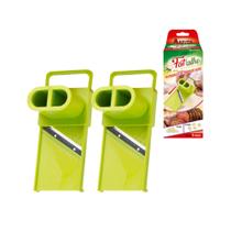 Kit C/ 2 Fatiador E Filetador De Alho Keita Plástico Prático