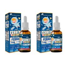 Kit C/2 Ferrix MORANGO 30ml Infantil Suplemento de Ferro - Flora Nativa Kit C/2 Ferrix MORANGO 30ml Infantil Suplemento de Ferro - Flora Nativa