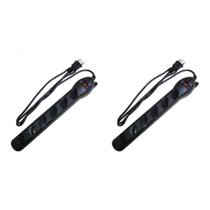 Kit C/2 - Filtro Linha Qualitronix 6 Tomada(s) Bivolt Preto