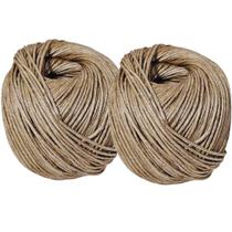 KIT C/2 Fio Barbante Rami 4mm 500g Aprox. 130 Mts Artesanato KIT C/2 Fio Barbante Rami 4mm 500g Aprox. 130 Mts Artesanato