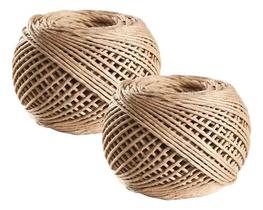Kit C/2 Fio Cordão Barbante Rami 2mm Rolo 100g Sisal 90 Mts Kit C/2 Fio Cordão Barbante Rami 2mm Rolo 100g Sisal 90 Mts