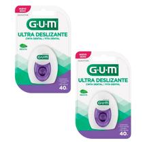 Kit C/2 Fio Dental Ultra Deslizante 40M - Gum