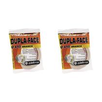 Kit C/2 - Fita Branca Papel Dupla-Face Adelbras 12Mmx30Mt Kit C/2 - Fita Branca Papel Dupla-Face Adelbras 12Mmx30Mt