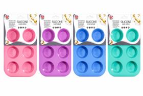 Kit C/ 2 Forma De Silicone Para 6 Cupcakes Kit C/ 2 Forma De Silicone Para 6 Cupcakes