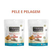 Kit c/ 2 Formula Natural Snacks Pele e Pelagem 120g