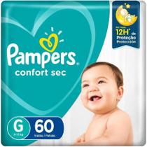 Kit c/ 2 Fralda Pampers Confort Sec G 60un