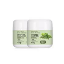 Kit C/2 Gel Forte Relaxante Abelha Rainha 12 Ervas Bom Médic