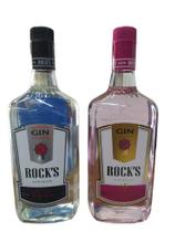 Kit C/ 2 Gin Rocks Strawberry Doce + Rocks Tradicional 1 L