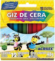 Kit c/ 2 Giz de Cera 12 Cores Acrilex