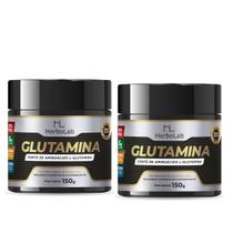 Kit C/2 Glutamina 100% pura 150g - Herbolab