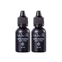 Kit c/2 Gotas Secantes Seca Esmalte 2 Minutos para Unhas 10ml Vult Kit c/2 Gotas Secantes Seca Esmalte 2 Minutos para Unhas 10ml Vult
