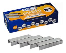 Kit c/ 2 Grampo para Grampeador 26/6 Galvanizado 5000un