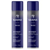 Kit c/2 Hair Spray Karina Fixação Extra Forte 400ml Kit c/2 Hair Spray Karina Fixação Extra Forte 400ml