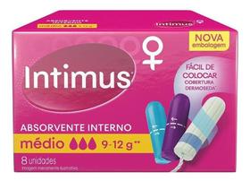 Kit c/ 2 Intimus absorvente interno com 8 unidades